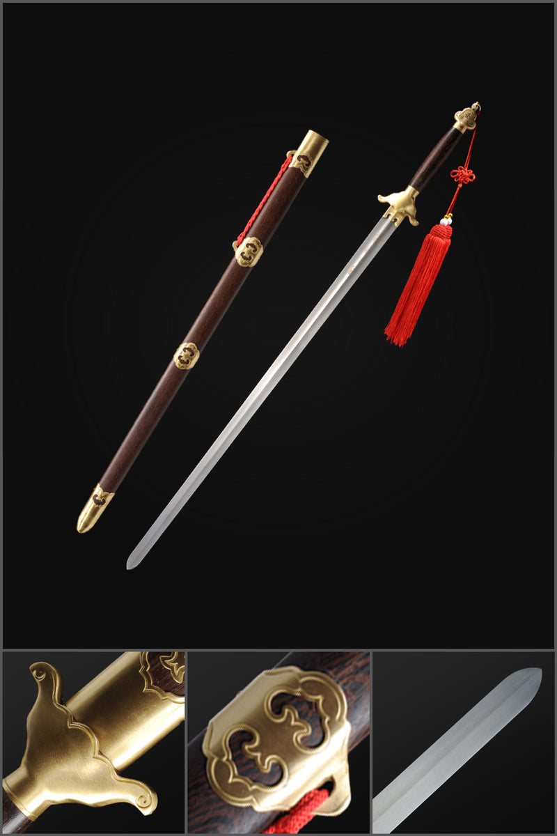ดาบจีนทำมือ ดาบไทเก๊กเจียน หยางหวู่ ดาบหลงฉวน ดาบสเตนเลส ดาบอ่อน - COOLKATANA 
