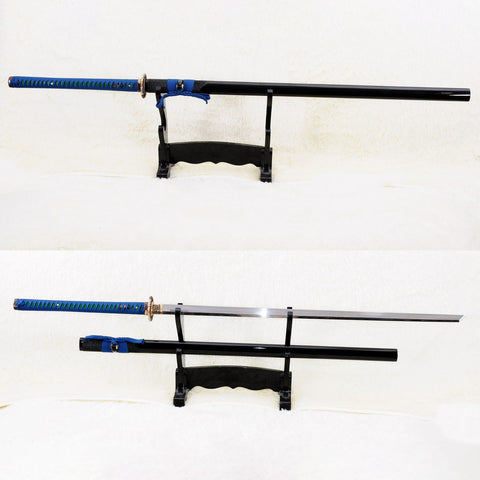 Hand Forged Japanese 53inch Chokuto Ninja Sword Mirrorlike Straight Blade Ninjato Clay Tempered KIRIHA-ZUKURI-COOLKATANA-SL-853-U