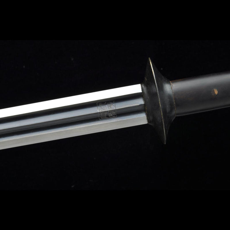Handgefertigtes chinesisches Schwert Plain Warring States Jian Gefaltete Stahlklinge Doppelschneidig Handgeschnitzt - COOLKATANA 