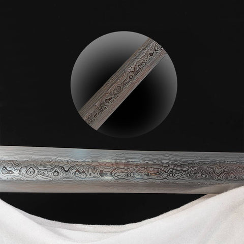 Hand Forged European Sword Viking Sword 1095 Folded Steel Iron Fittings-COOLKATANA-SL-1368-U