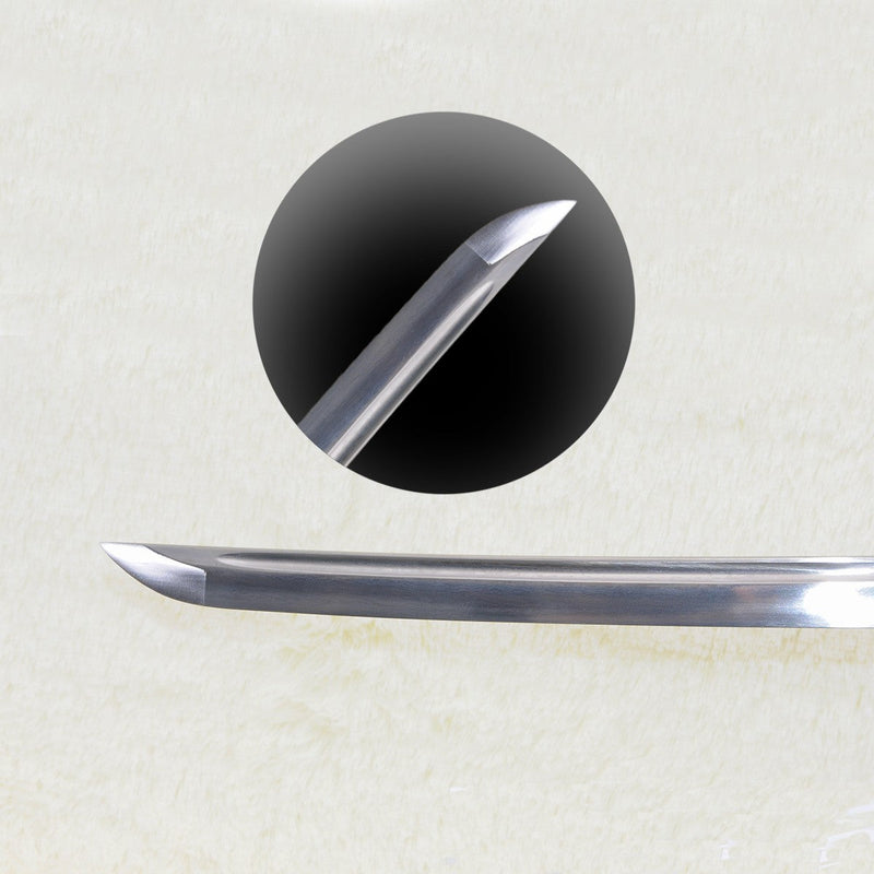 Hand Forged Anime Bleach Rukia's Katana Sword Sode no Shirayuki Folded Steel Blade White Zanpakuto 