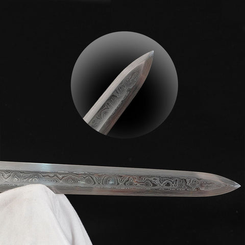 Hand Forged European Sword Viking Sword 1095 Folded Steel Iron Fittings-COOLKATANA-SL-1368-U