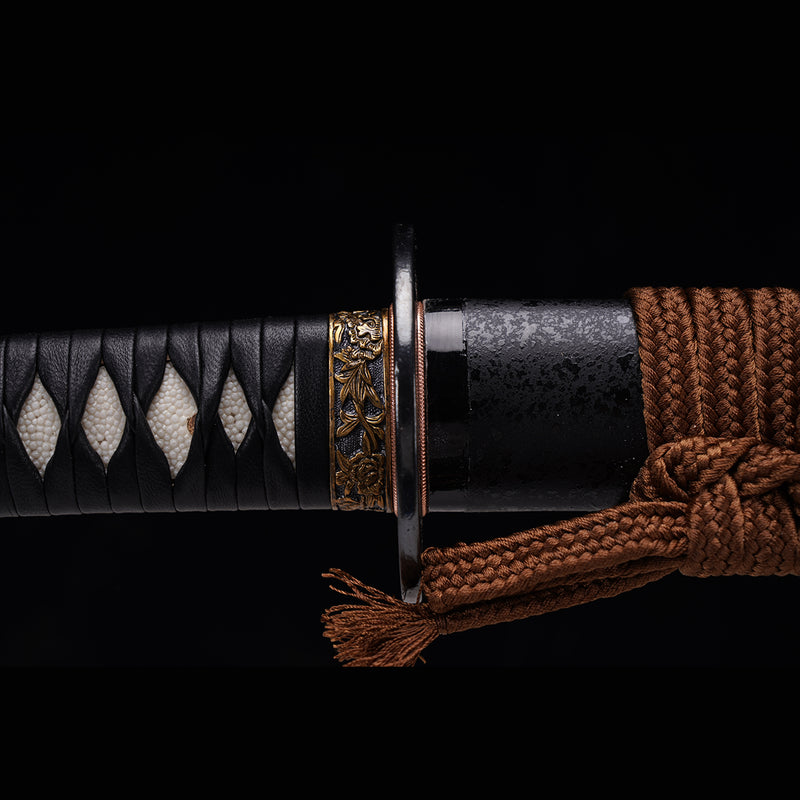 Hand Forged Japanese Samurai Sword Smelted Steel Sashikomi A+ Polishin 