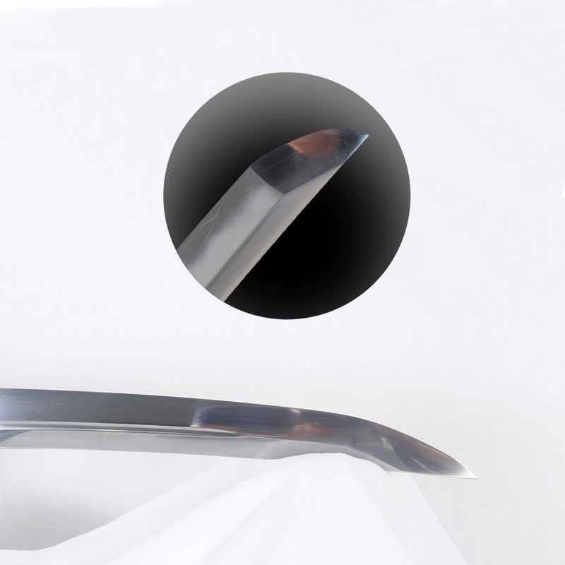 Hand Forged Hazuya Polished Japanese Katana Sword Clay Tempered Shihoz 