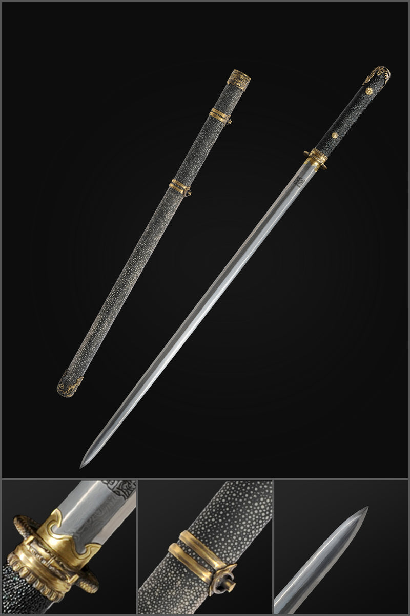 Handmade Chinese Sword Loyalty Sword Folded steel Finely Sharpened Eig 