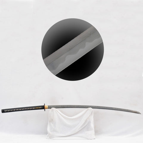 Hand Forged 55inch Nodachi Japanese Samurai Long Sword Combined Material 1095 Steel+Folded Steel Iron Tsuba-COOLKATANA-SL-1249-U