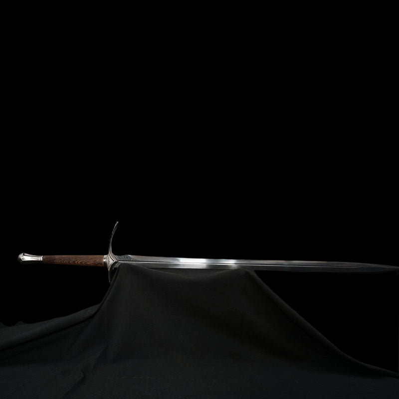 Handgeschmiedetes Europäisches Schwert Glamdring Schwert 1095 Gefalteter Stahl Palisandergriff - COOLKATANA 
