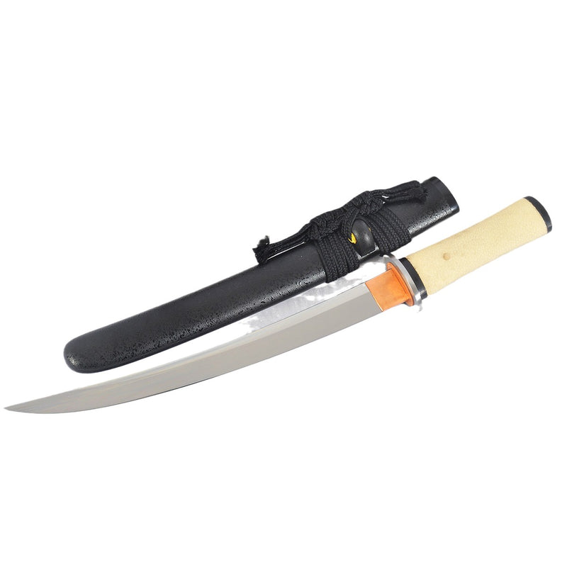 Hand Forged Japanese Tanto 20inch Short Sword Mini Katana 1095 High Ca 