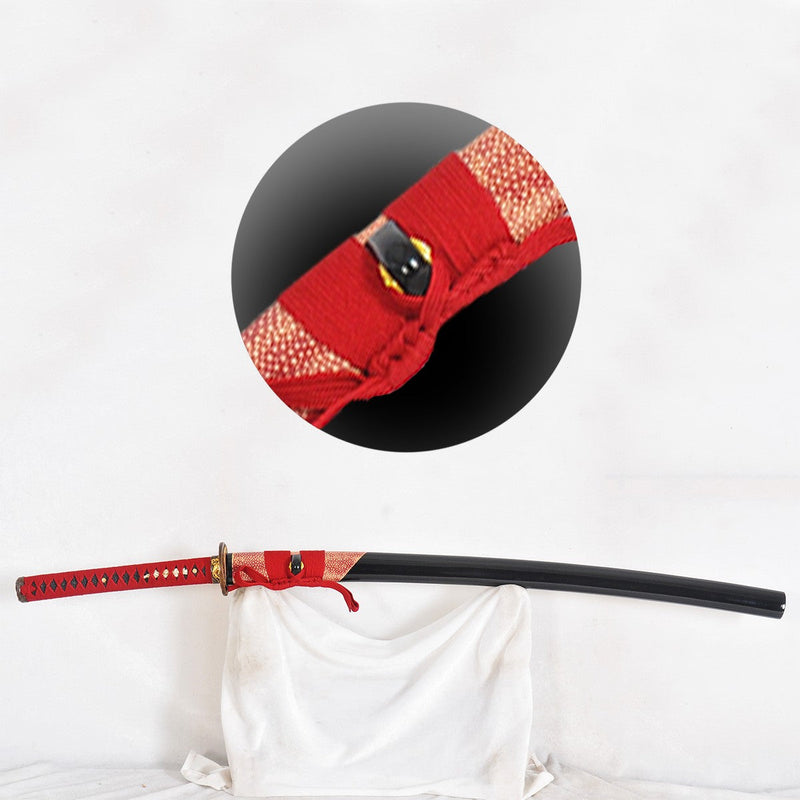 Hand Forged Hazuya Polished Japanese Katana Sword Clay Tempered Shihoz 