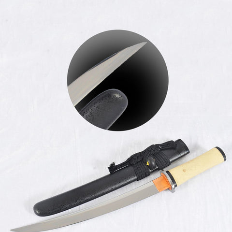 Hand Forged Japanese Tanto 20inch Short Sword 1095 High Carbon Steel Blade Full Tang-COOLKATANA-SL-1246-U