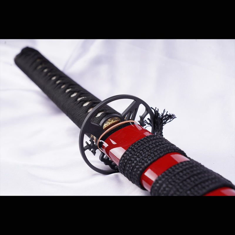 Hand Forged Japanese Samurai Katana Sword Manganese Steel Blade Oil Qu 