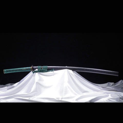 Hand Forged Japanese Samurai Katana Sword Tamahagane Steel Blade Clay Tempered Iron Tsuba-COOLKATANA-ZS-0063-U