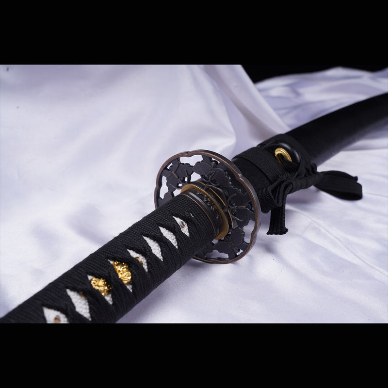 Hand Forged Japanese Iaito Practice Sword Carbon Blade Alloy Tsuba Uns 