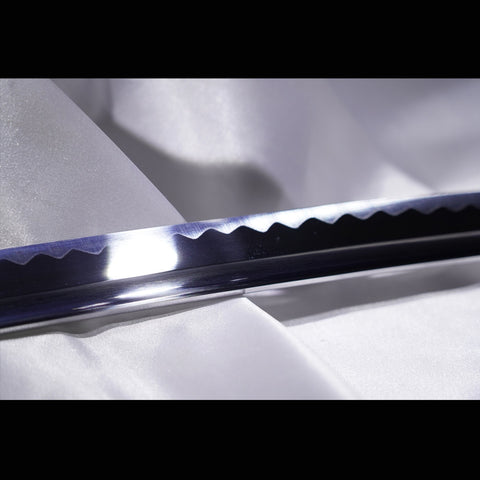 Hand Forged Japanese Wakizashi Sword Manganese Steel Oil Quenching Iron Tsuba-COOLKATANA-ZS-0081-U