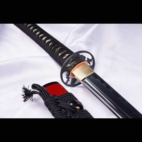 Hand Forged Japanese Samurai Katana Sword Manganese Steel Blade Oil Quenching Iron Tsuba-COOLKATANA-ZS-0065 ZS-0064-U 6