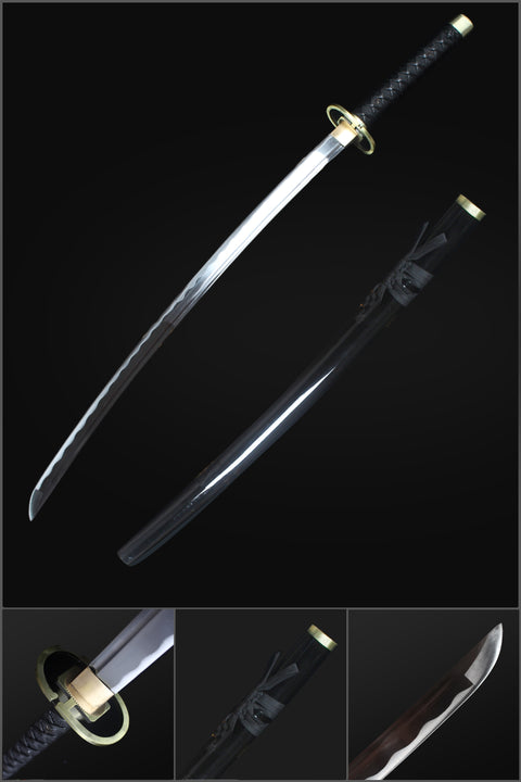 Handmade Anime Bleach Gin Ichimaru Katana Sword Kamishiniyali Zanpakutou 1045 Steel Blade Full Tang-COOLKATANA-HY-0016-U