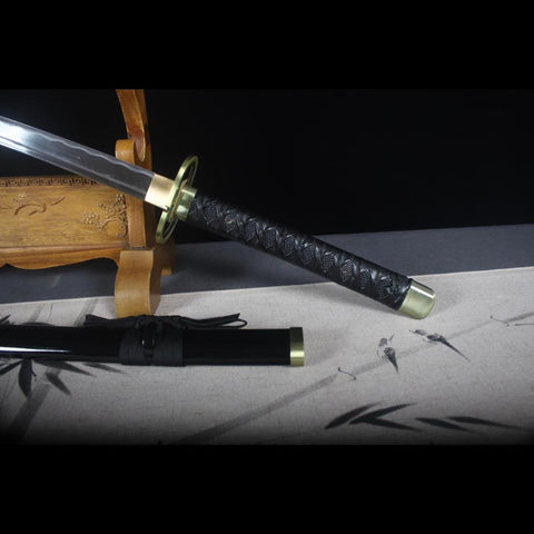 Handmade Anime Bleach Gin Ichimaru Katana Sword Kamishiniyali Zanpakutou 1045 Steel Blade Full Tang-COOLKATANA-HY-0016-U