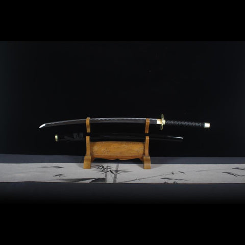 Handmade Anime Bleach Gin Ichimaru Katana Sword Kamishiniyali Zanpakutou 1045 Steel Blade Full Tang-COOLKATANA-HY-0016-U