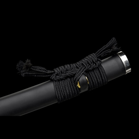 Tanjiro Sword Detail – Black Blade and Butterfly Guard  ITO SL-1413-U COOLKATANA 16