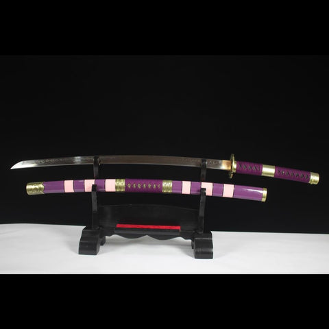 Anime sword Nidai Kitetsu One Piece Samurai Sword T10 Steel Blade HY-0004-U COOLKATANA 1