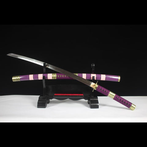Anime sword Nidai Kitetsu One Piece Samurai Sword T10 Steel Blade HY-0004-U COOLKATANA 2