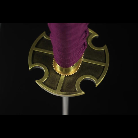 Anime sword Nidai Kitetsu One Piece Samurai Sword T10 Steel Blade Tsuba Fitting HY-0004-U COOLKATANA 8