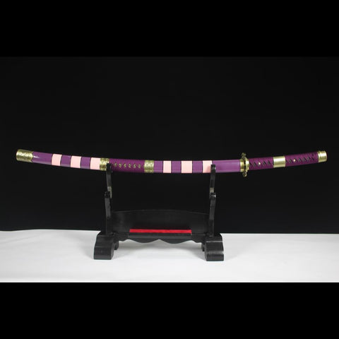 Anime sword Nidai Kitetsu One Piece Samurai Sword T10 Steel Blade HY-0004-U COOLKATANA 3