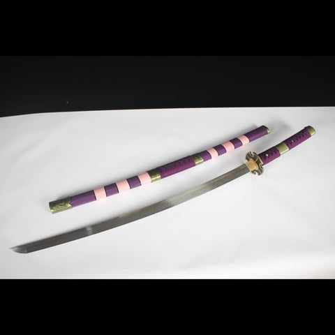 Anime sword Nidai Kitetsu One Piece Samurai Sword T10 Steel Blade HY-0004-U COOLKATANA 4