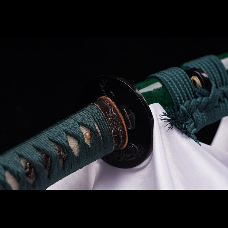 Hand Forged Japanese Wakizashi Sword Naginata Type Folded Steel Clay T 
