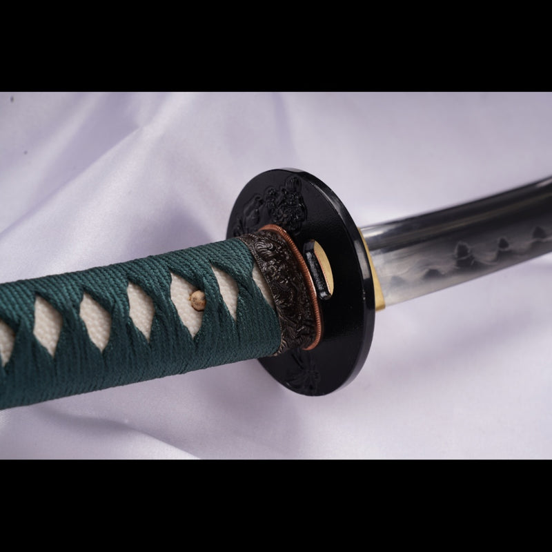 Hand Forged Japanese Wakizashi Sword Naginata Type Folded Steel Clay T 
