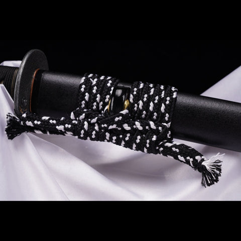 Hand Forged Japanese Samurai Katana Sword Manganese Steel Brushed Oil Quenching Alloy Tsuba-COOLKATANA-ZS-0032-U