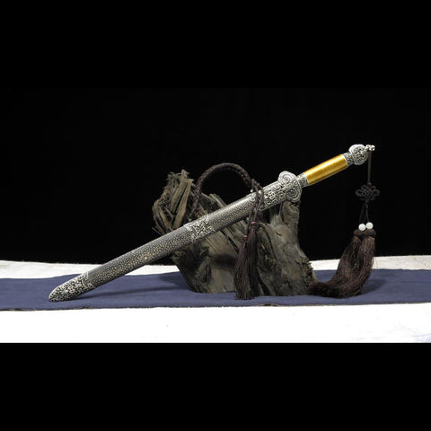Handmade Chinese Sword Little JinFu Short Sword Folded Steel Blade Finely Polished-COOLKATANA-SL-7125-U