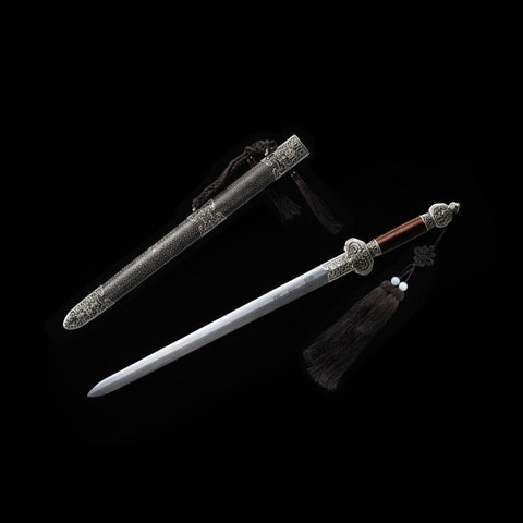 Handmade Chinese Sword Little JinFu Short Sword Folded Steel Blade Finely Polished-COOLKATANA-SL-7125-U