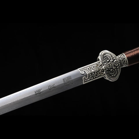 Handmade Chinese Sword Little JinFu Short Sword Folded Steel Blade Finely Polished-COOLKATANA-SL-7125-U