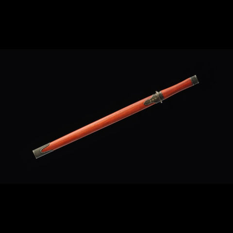 Handmade Chinese Sword Hanyi Jian Folded Steel Blade The Eight-sided Blade Ebony Scabbard-COOLKATANA-SL-7092-U