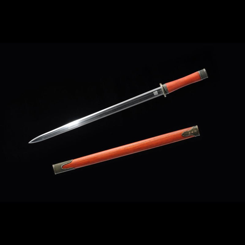 Handmade Chinese Sword Hanyi Jian Folded Steel Blade The Eight-sided B 