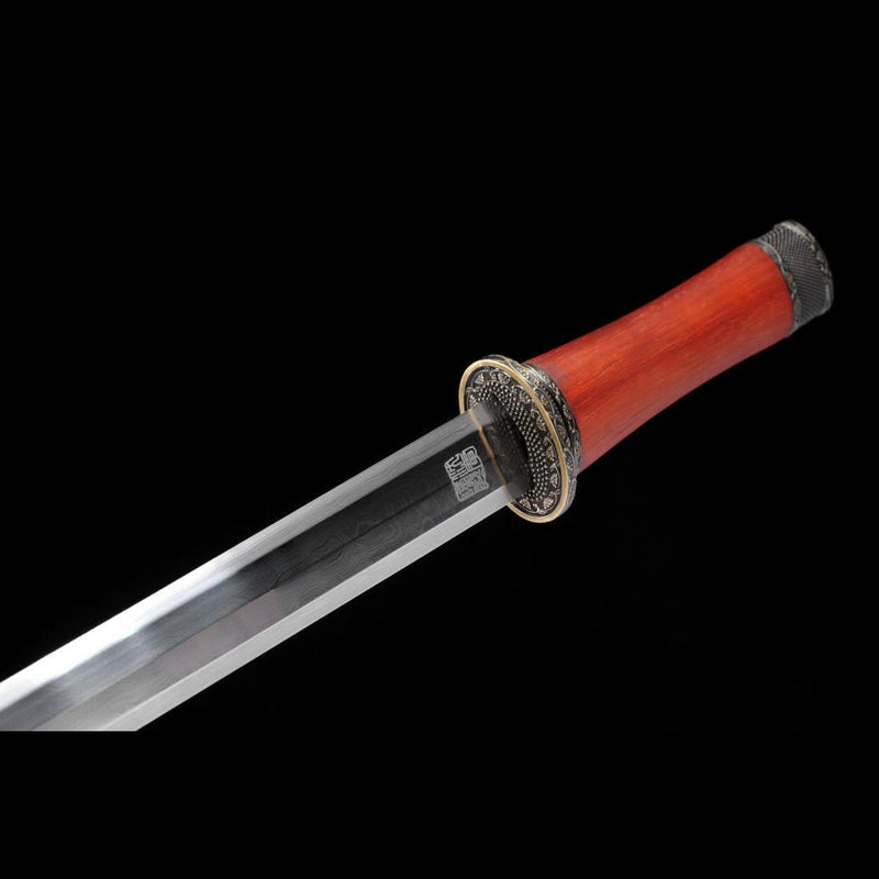 Handmade Chinese Sword Hanyi Jian Folded Steel Blade The Eight-sided B 