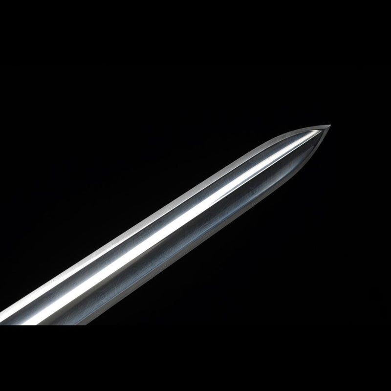Handmade Chinese Sword Gentleman Sword Folded Steel Blade Ebony Scabba 