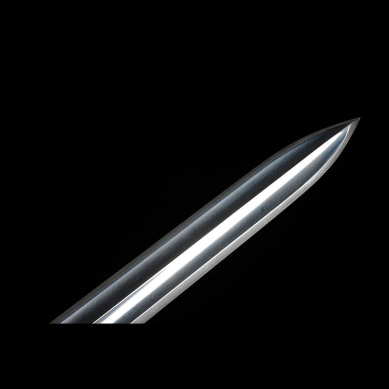Handmade Chinese Sword Gentleman Sword Folded Steel Blade Ebony Scabba 