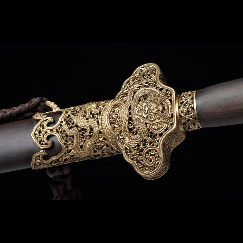 Handmade Chinese Sword Flying Dragon Sword(Chief level) Folded Steel F 