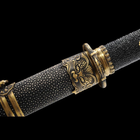 Handmade Chinese Sword Loyalty Sword Folded steel Finely Sharpened Eight-sided Blade-COOLKATANA-SL-6059-U