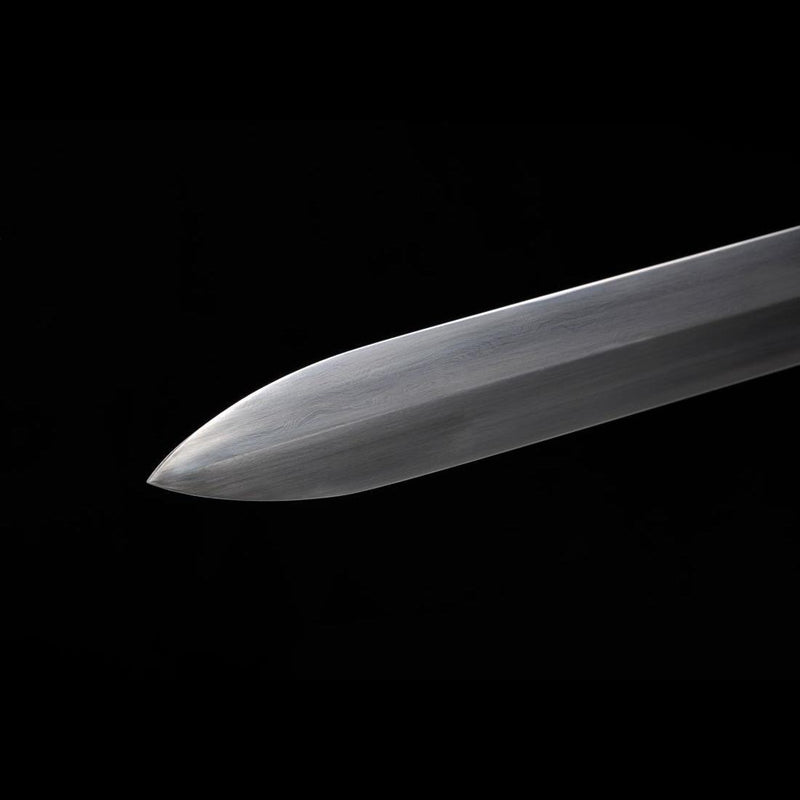 Handgefertigte chinesische Schwerter Arbeitsstoffschwert Gefaltete Stahlklinge Ebenholzscheide - COOLKATANA 