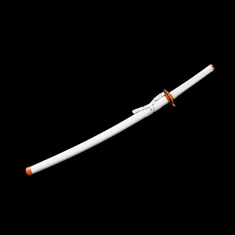 1095 High Carbon Steel White Demon Slayer Kyojuro Rengoku sword Nichirin Katana Sword 