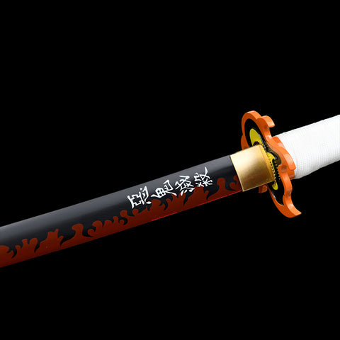 Anime sword demon slayer characters Kyojuro rengoku sword 1095 High Carbon Steel Sharpening QQ-0104-U COOLKATANA 6
