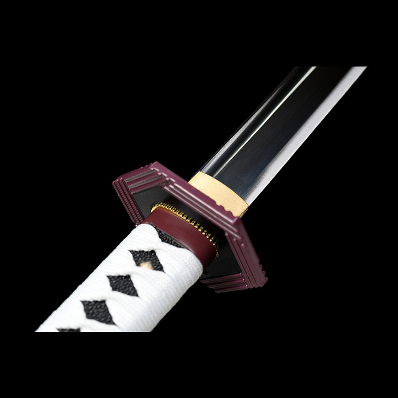 1095 High Carbon Steel Black Blade Demon Slayer Giyu Tomioka Nichirin Katana Sword 