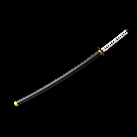 anime katana demon slayer sword Giyuu Tomioka Nichirin Sword 1095 High Carbon Steel Black Blade QQ-0106 COOLKATANA 17