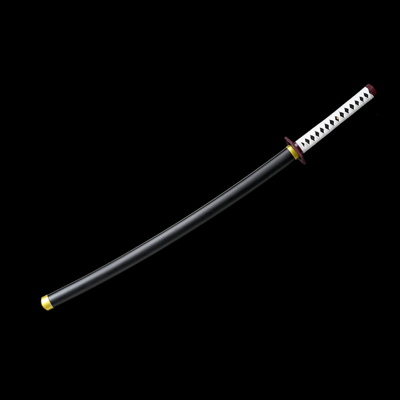 1095 High Carbon Steel Black Blade Demon Slayer Giyu Tomioka Nichirin Katana Sword 