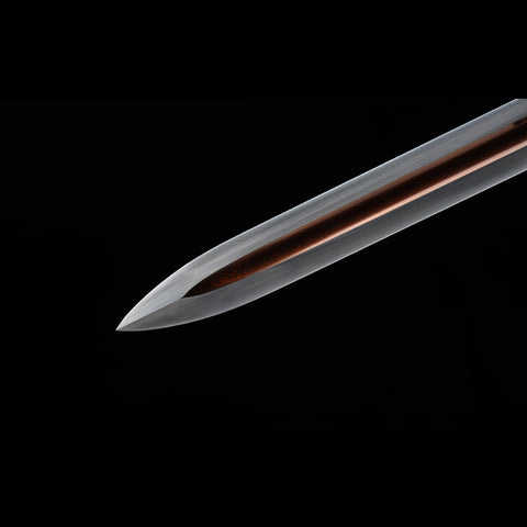 Handmade Chinese Sword Snow Sword Aoxue Jian Folded Steel Blade Ebony Scabbard-COOLKATANA-SL-3020-U