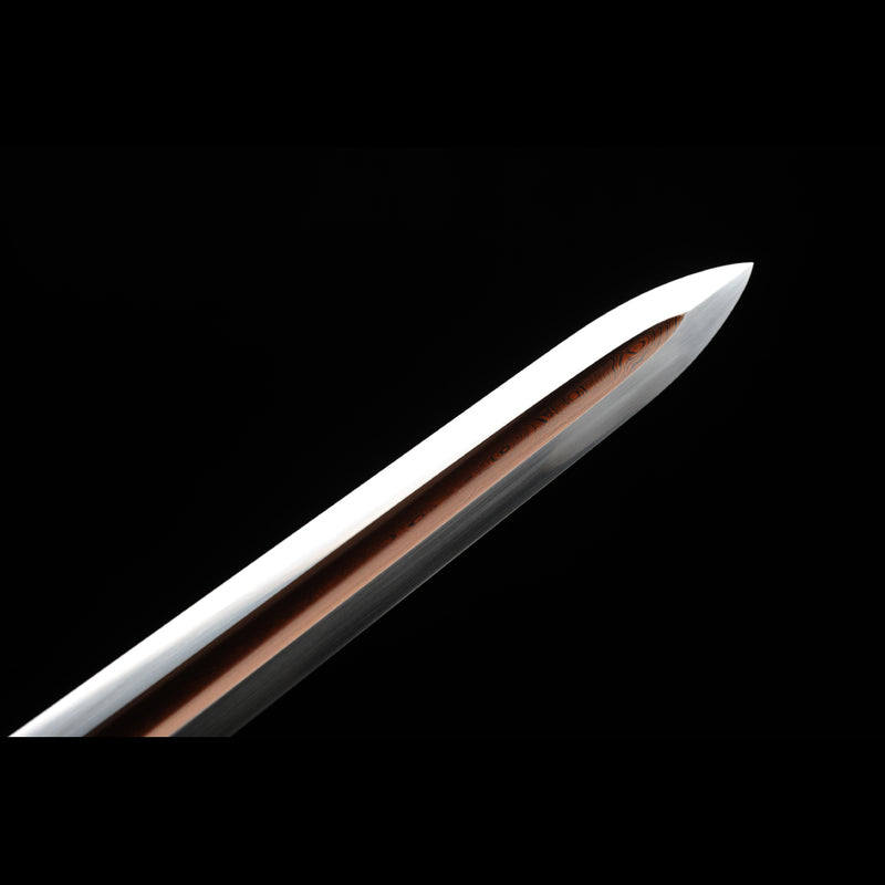 Handmade Chinese Sword Snow Sword Aoxue Jian Folded Steel Blade Ebony  