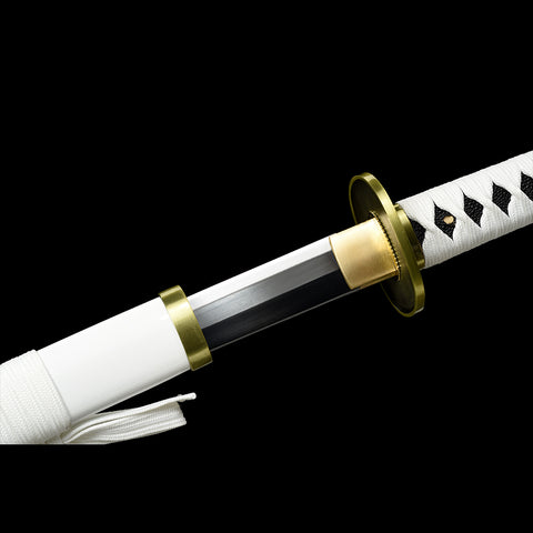 Anime sword one piece characters roronoa zoro Wado Ichimonji 1095 High Carbon Steel QQ-0112-U COOLKATANA 5